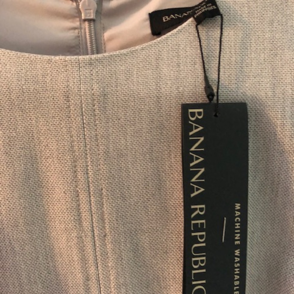 Banana Republic Grey Short Sleeve Dress NWT